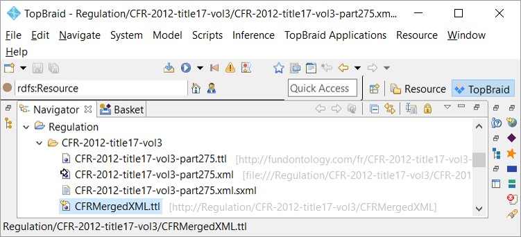 CFR files in the ontology editor